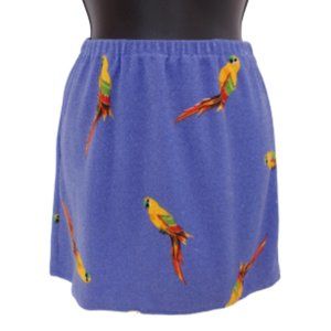 Handmade Pull On "Parrot" Skirt NEW- Sz. S